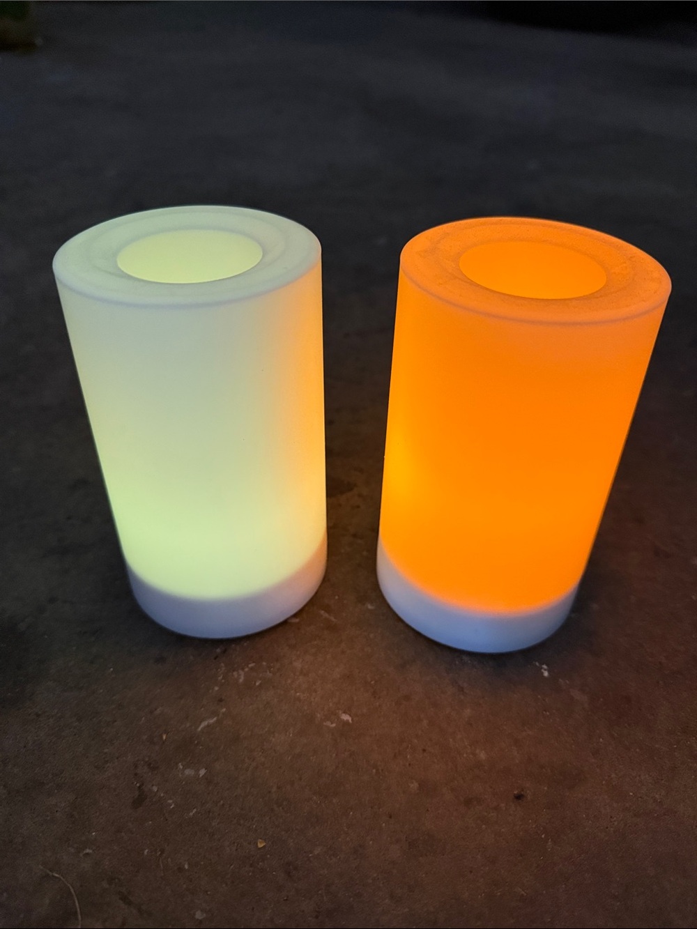 LED Flameless Candles - Color Changing or White Flicker